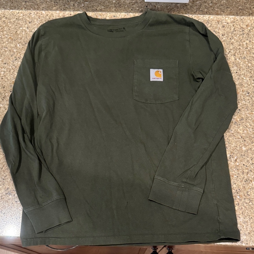Carhartt Kids Long Sleeve Tee - Olive Green